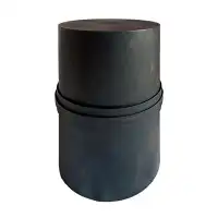 Latitude Run® Crestover Rustic Black Round Side Table