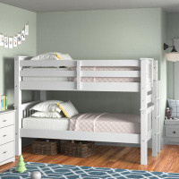 Andover Mills™ Baby & Kids Abdullah Twin Over Twin Solid Wood Bunk Bed