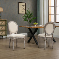Dining chair 20.1" x 21.7" x 37.8" Cream White