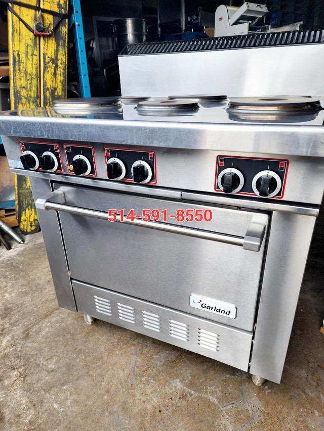 Garland Poele , Cuisinere , Electrique , Stove Range Electric 6 Burner Oven 36 in Industrial Kitchen Supplies - Image 3
