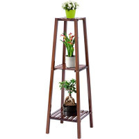 Wade Logan Arvile Free form Multi-tiered Bamboo Plant Stand