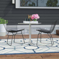 Ebern Designs Patio Dining Side Chair with Cushion
