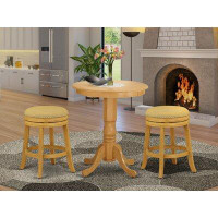 Charlton Home Charlton Home - E25E1D2CF2634E3AACFB2D00406BF0CD - 3-Pc Dining Table Set With 2 Dining Padded Chairs And 1