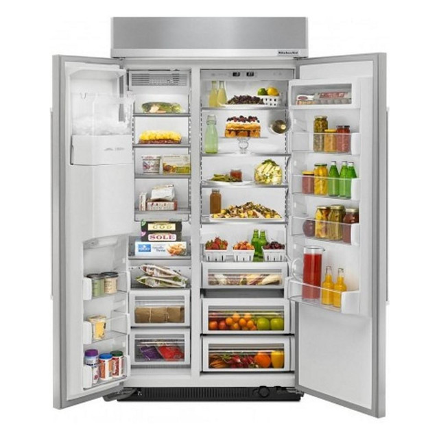 Kitchenaid KSSC42QTS 42 Built-In Side by Side Refrigerator 25.3 cu. ft. Capacity in Refrigerators in Oshawa / Durham Region - Image 2