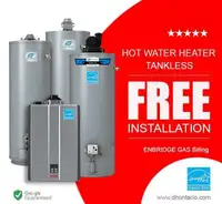 Hot Water Tank Rental - NO COST TO INSTALL- Same Day Service