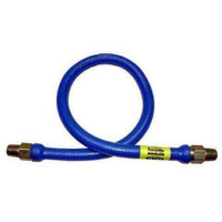 NEICO BLUE PLASTIC COATED GAS HOSE W/MALE SWIVEL ENDS *RESTAURANT EQUIPMENT PARTS SMALLWARES HOODS AND MORE*