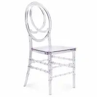 Rosdorf Park 4Pcs Cross Back Stacking Side Chair In Clear
