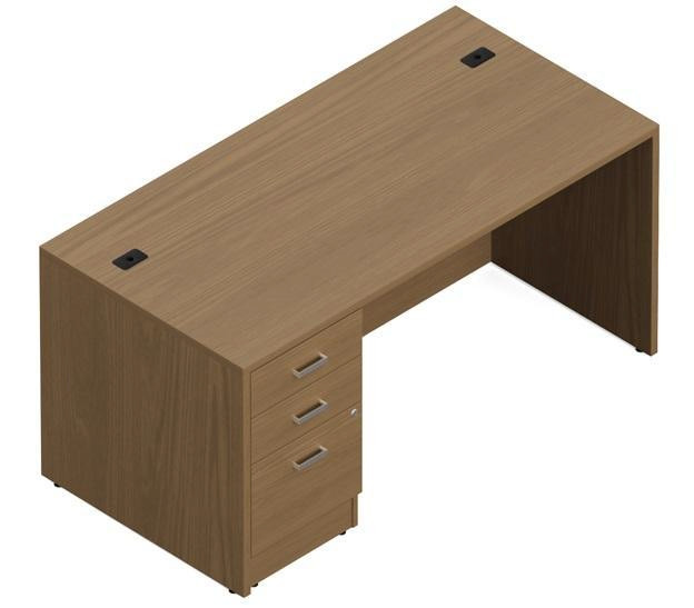 Newland Single Pedestal Straight Desk – 30 x 60 -- Brand New in Desks in Barrie