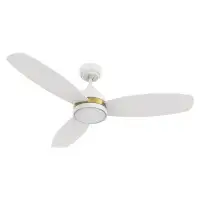 Everly Quinn 48" Wido 3 - Blade LED Smart Standard Ceiling Fan with Remote Control and Light Kit Included