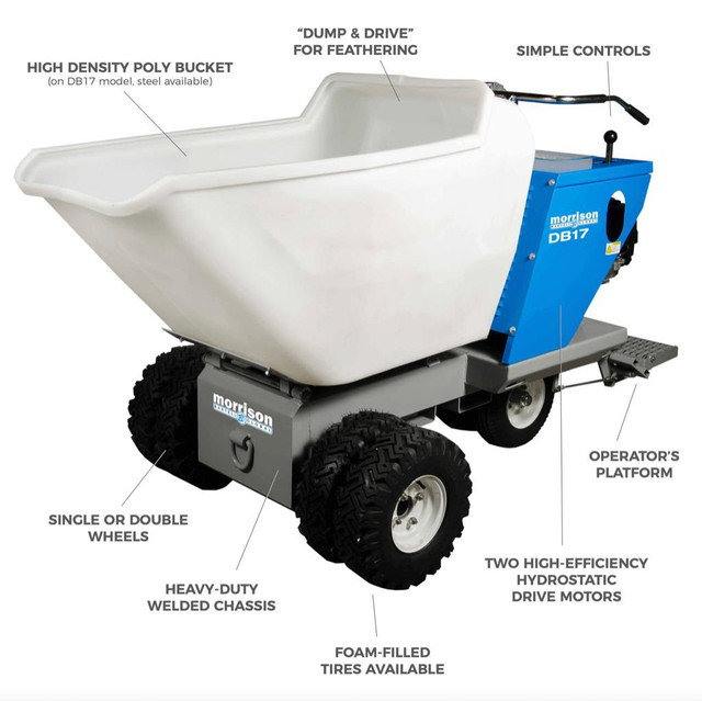 HOC DB17 BARTELL CONCRETE DUMPER BUGGY + 3 YEAR WARRANTY + FREE SHIPPING in Power Tools - Image 2