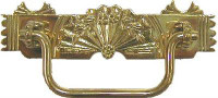 D. Lawless Hardware 2-1/2" Eastlake Victorian Style Stamped Brass Pull