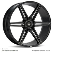 asanti wheels ABL-25 (Black w Milled Accent)