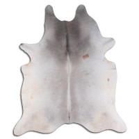 Foundry Select Kigh NATURAL HAIR ON Cowhide Rug  GREY