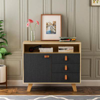Corrigan Studio Lakeyia 3 - Drawer Office Storage Dresser Cabinets