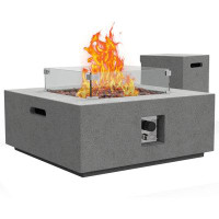 ESSENTIAL LOUNGER 13'' H x 35'' W Propane Outdoor Fire Pit Table