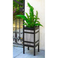 Brio Designs LLC The Trestle: Planter of Steel and Reclaimed Wood