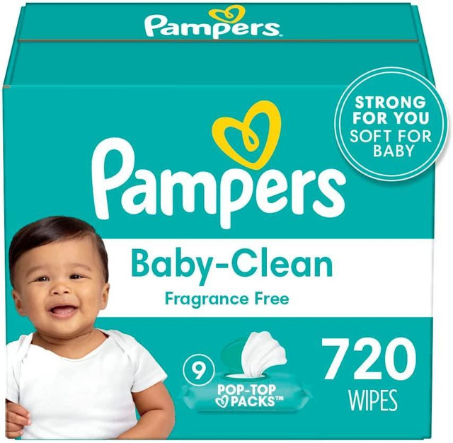 Pampers Baby Wipes in Bathing & Changing
