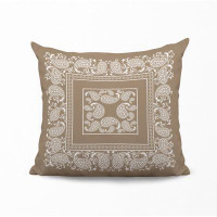 ULLI HOME Valu Paisley Indoor/Outdoor Square Pillow