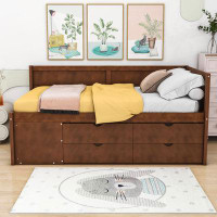 Wildon Home® Wooden Daybed with Drawers