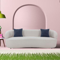 Latitude Run® Mid Century Modern Curved Sofa For Living Room