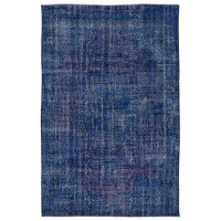 Rug N Carpet Atina Blue Vintage Wool Handmade Area Rug