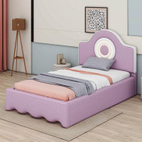 Latitude Run® Full Size Upholstered Platform Bed With LED Headboard