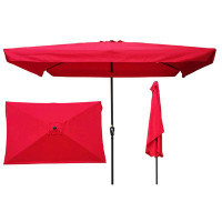 Arlmont & Co. Aalina 10' x 6'6" Rectangular Beach Umbrella