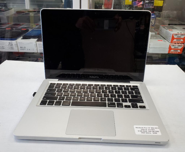 Apple Macbook Pro Mid 2012, Intel i5 2.5 GHz, 8GB RAM, 240 SSD  - SELLER REFURBISHED in Laptops in Toronto (GTA)