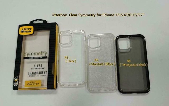 iPHONE 12 , 12 Pro And 12 Pro Max  OTTER BOX  symmetry CASES in Cell Phone Accessories in City of Montréal