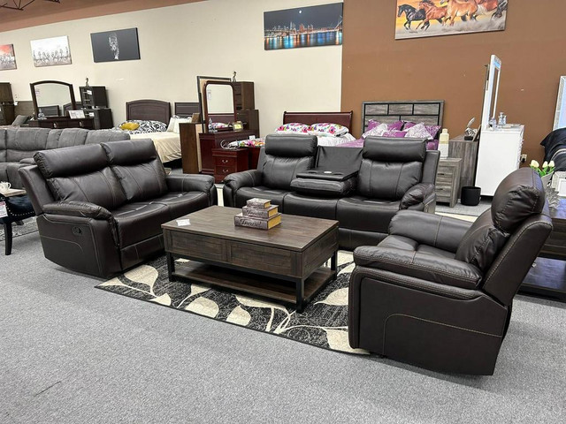 Leather Power Recliner Sets Canada! LED lights!! in Chairs & Recliners in Ontario - Image 4