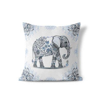 East Urban Home Kilmersdon Indoor/Outdoor Pillow in removable cover