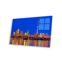 Latitude Run® Downtown Skyline, Toronto, Ontario, Canada Print On Acrylic Glass