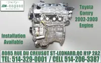 Toyota Camry 2002 2003 2004 2005 2006 2007 2008 2009 Moteur Engine Installation Available