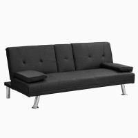 Builddecor Sofa Bed With Armrest Two Holders