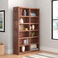 Foundry Select Kerra 72'' H x 48'' W Solid Wood Standard Bookcase