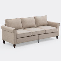 Charlton Home 70 inch 3 Seater Loveseat Sofa, Mid Century Modern Couches for Living Room