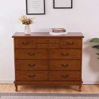 PEPPER CRAB Solid Wood 10 - Drawer Accent Chest
