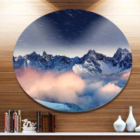 Design Art 'Milky Way Over Frosted Mountains' Photographic Print on Metal
