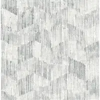 Demi Grey Distressed Strippable Non Woven Wallpaper 20.5 in. x 33 ft  (x3 Rolls)