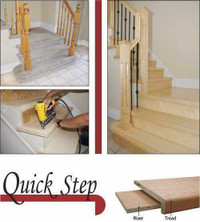 Quick Step - INDOOR STAIR TREADS & RISERS KIT - 36 & 42 in Oak & Maple