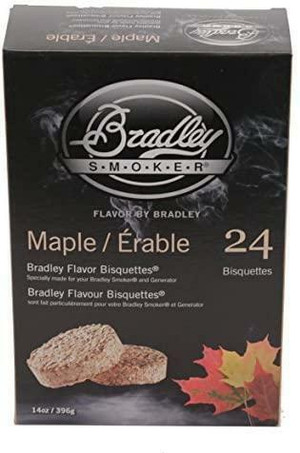 Bradley Smokers Flavored Smoking Bisquettes Maple BTM24 Canada Preview