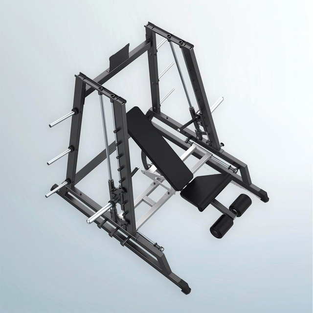NEW eSPORT DEFENDER LINEAR POWER SMITH MACHINE, DUAL SYSTEM INDEPENDENT ARMS CONVERGING D602 in Exercise Equipment - Image 2