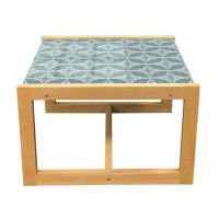 East Urban Home East Urban Home Abstract Coffee Table, Round Square Elements Geometric Structure Simplistic Modern Art,