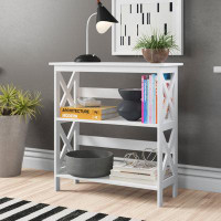 Zipcode Design™ Hofer Bookshelf 32.5Inch H/White With 3 Shelves For Living Room