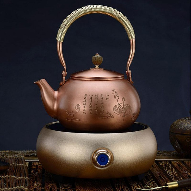 Clearance ! Handmade Vintage Cast Teapot Tea Kettle with Copper Lid for Boiling Water # 032014 in Other Business & Industrial in Toronto (GTA)