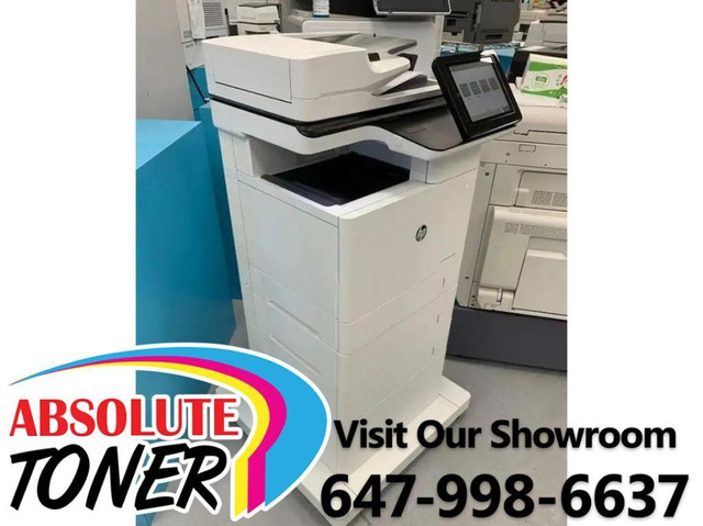 $49/month BRAND NEW HP Laserjet Enterprise MFP M632fht Monochrome Multifunction Laser Printer Scanner Copier REPOSSESSED in Printers, Scanners & Fax - Image 4