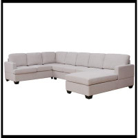 Latitude Run® Modern Large Upholstered  U-Shape Sectional Sofa, Extra Wide Chaise Lounge Couch