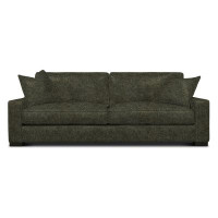 Eleanor Rigby Buttercup 96" Genuine Leather Square Arm Sofa