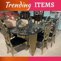 Marble Top Dining Room Sets - Brand New Luxury Furniture