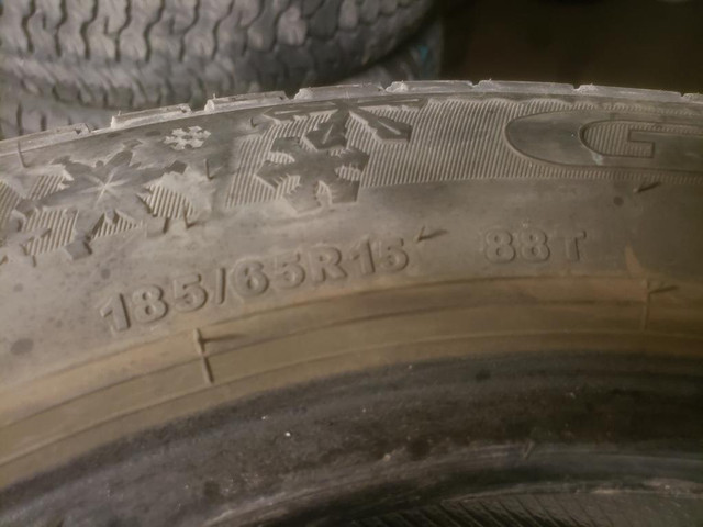 (JH49) 2 Pneus Hiver - 2 Winter Tires 185-65-15 GT Radial 7/32 in Tires & Rims in Greater Montréal - Image 4